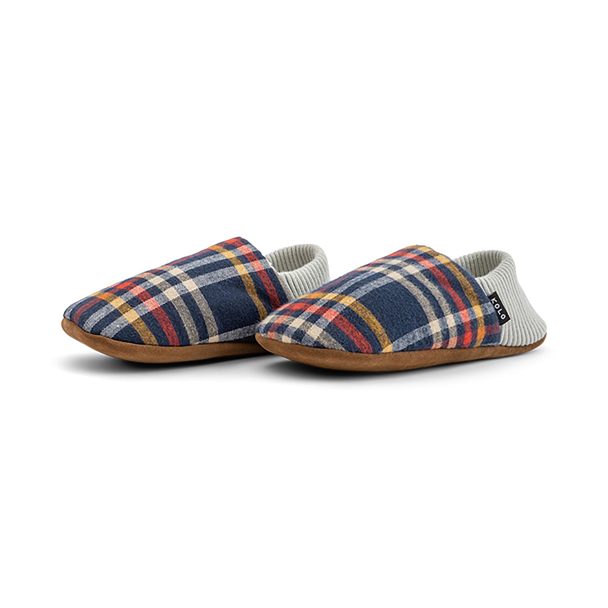 Nico Chamois Plaid House Shoes - Sherpa-Lined